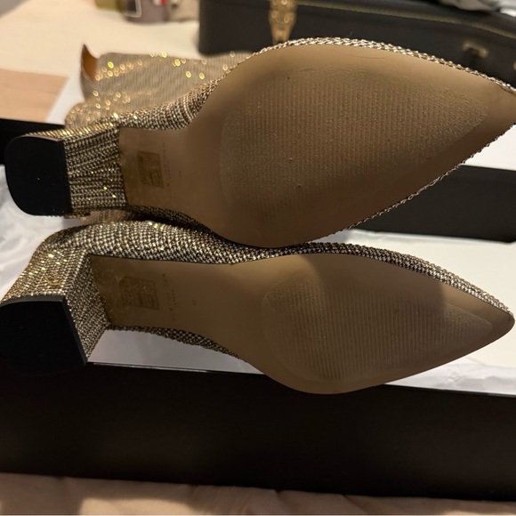 KURT GEIGER LONDON Burlington Pointed Toe Over The Knee Boots in Dark Beige - Picture 4 of 6